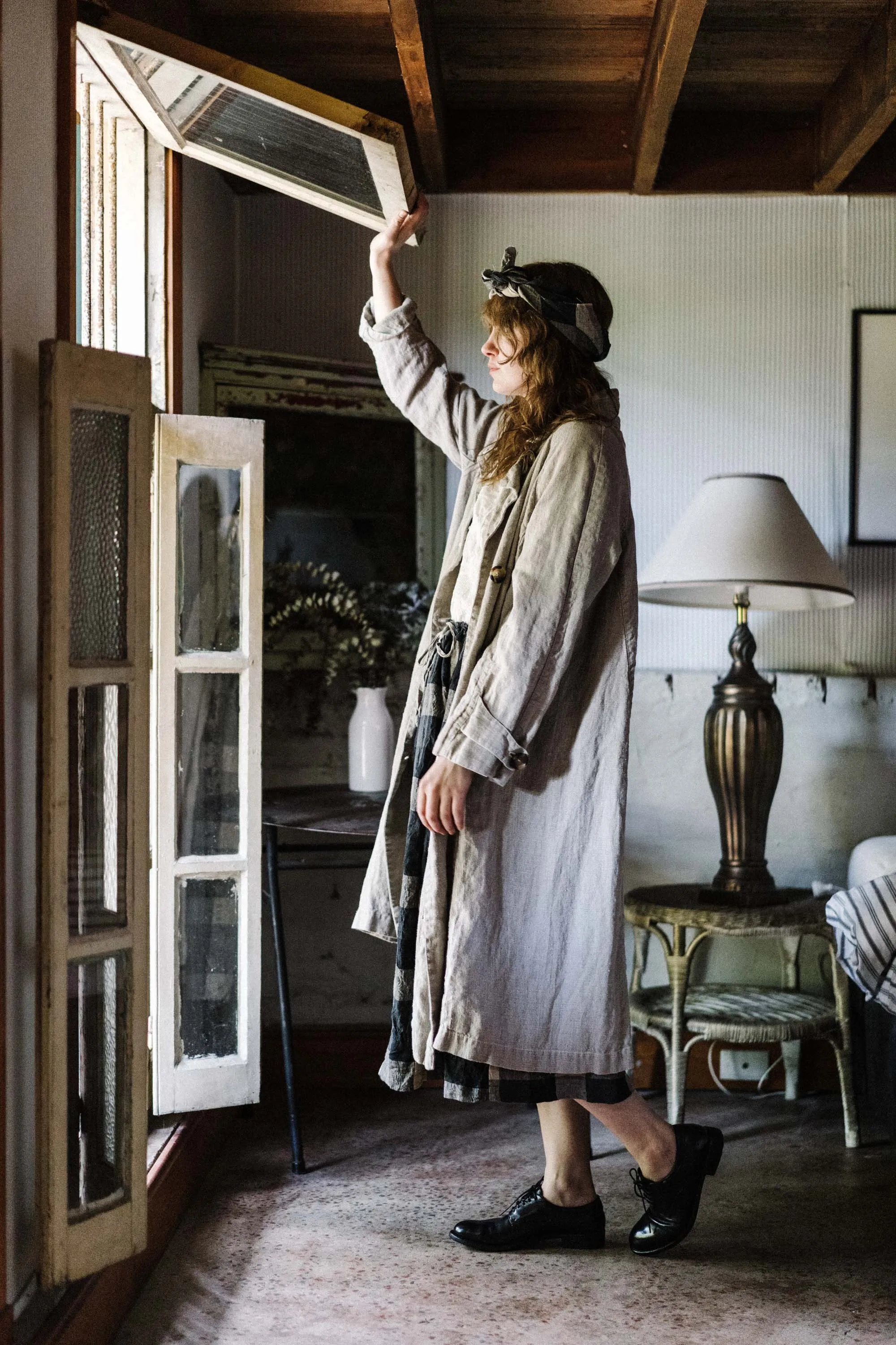 1915 Unisex Duster Jacket - Thick Linen