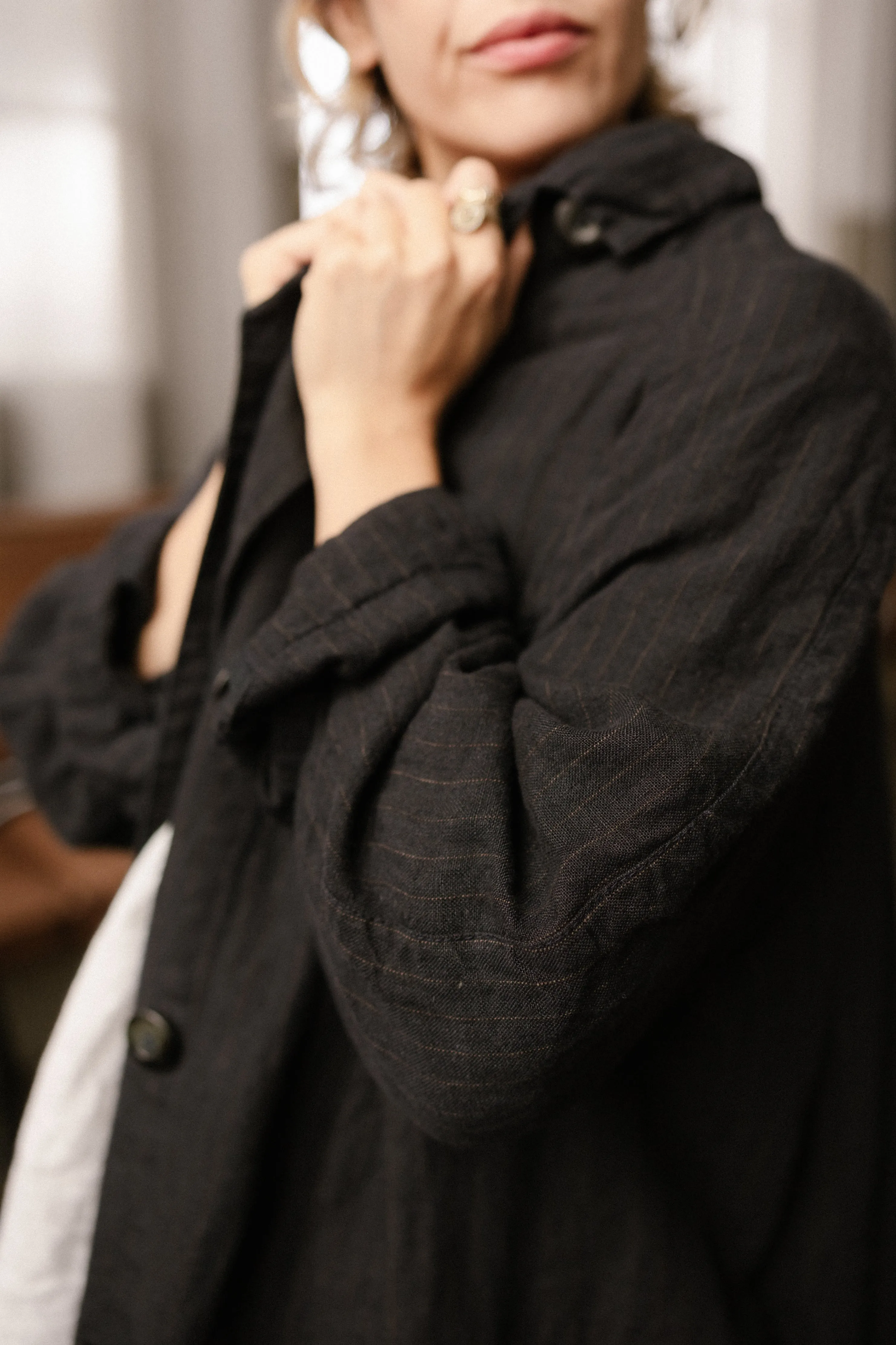 1915 Unisex Duster Jacket - Thick Linen
