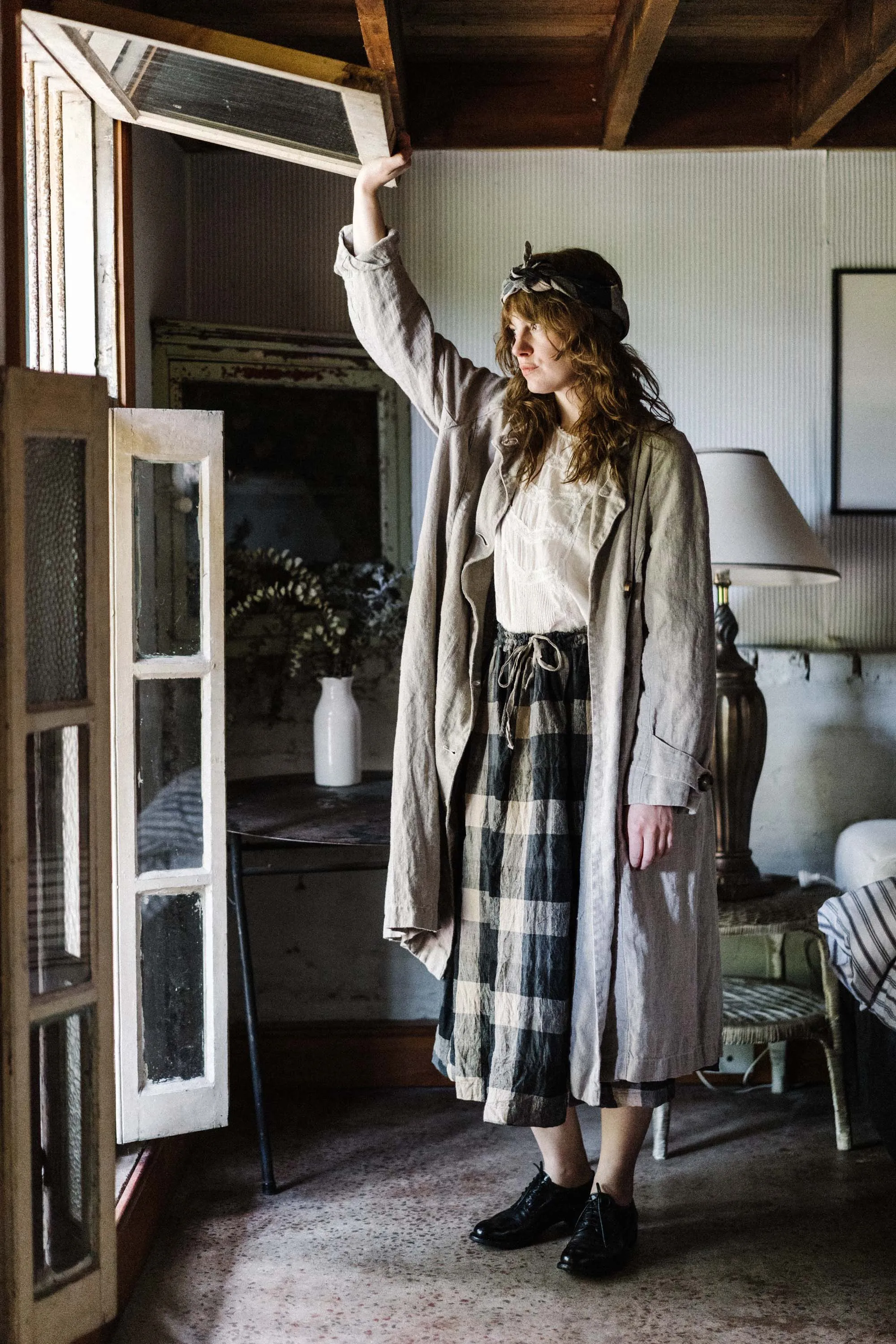 1915 Unisex Duster Jacket - Thick Linen