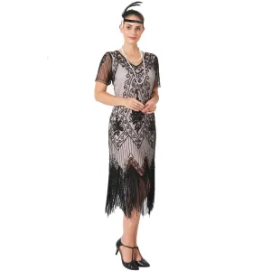 1920s Inspired Dress Great Gatsby Flapper Dresses 20's Themed Party Green|JaosWish