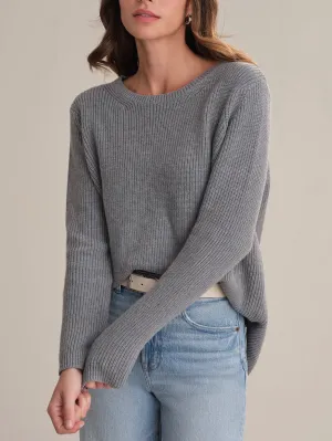 525 AMERICA EMMA CREWNECK SHAKER SWEATER