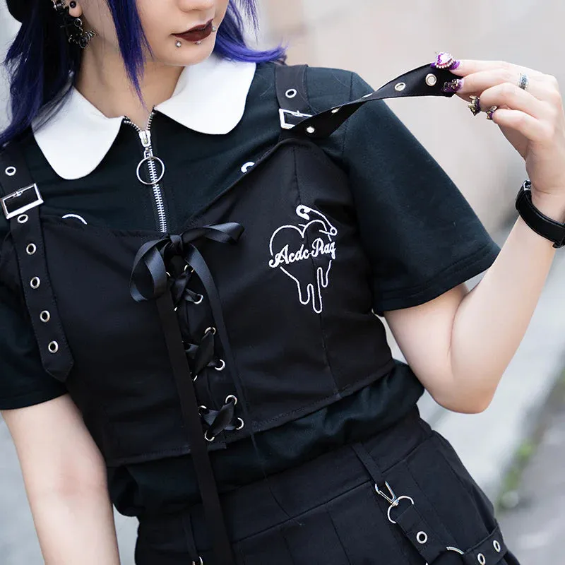 ACDC RagLace Bustier Black / Blue