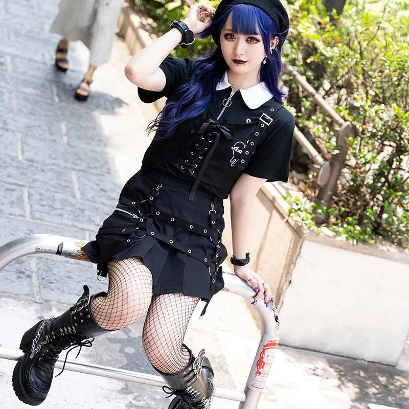 ACDC RagLace Bustier Black / Blue