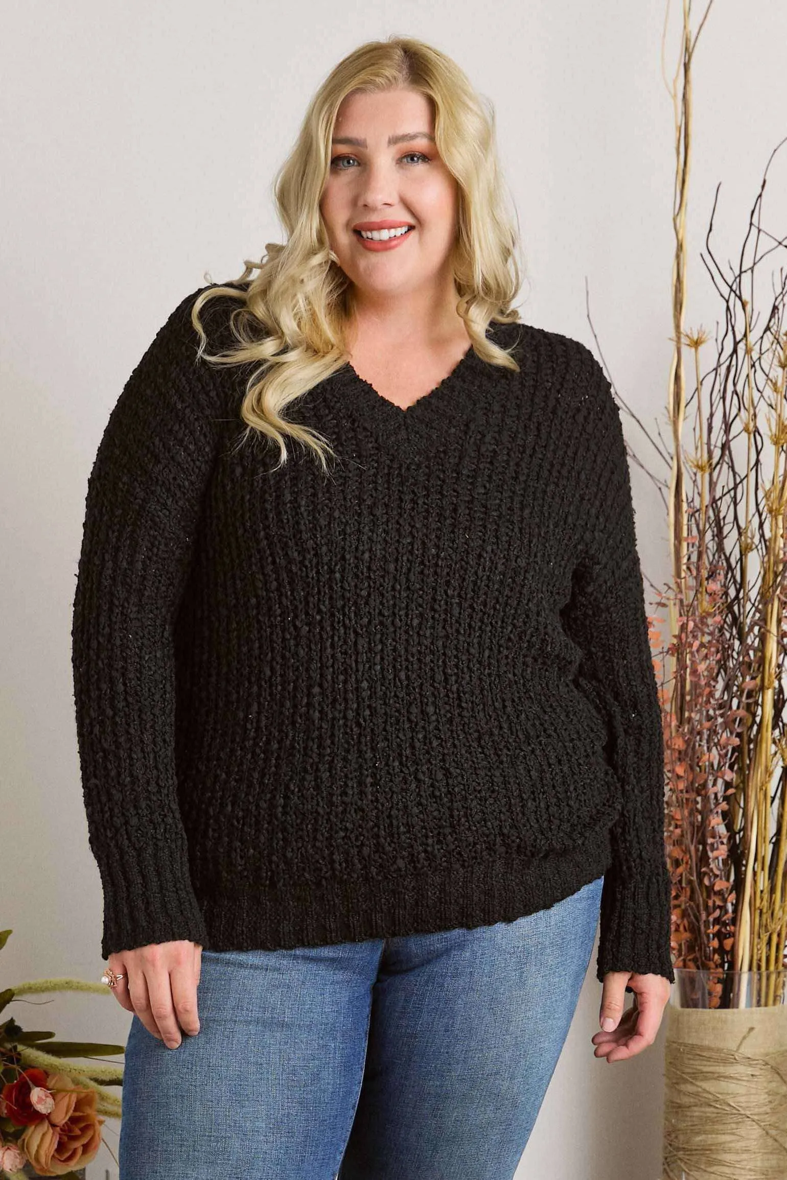Adora Reg/Plus Chunky Knit Sweater