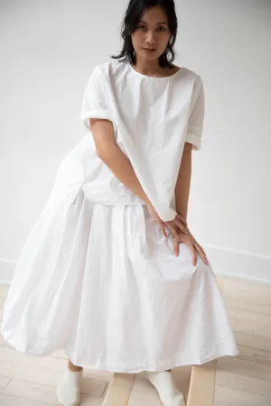 Album di Famiglia | Pleated Long Skirt TC in Milk