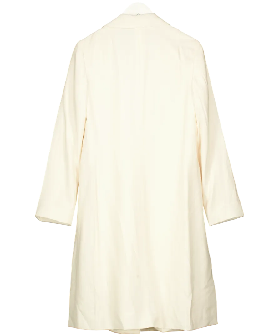 All Saints White Aleida Duster Coat UK 6