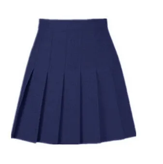 American School Style Fashion Women elegant half Pleated mini Skirts high waist casual girls skirts women leggings skirt