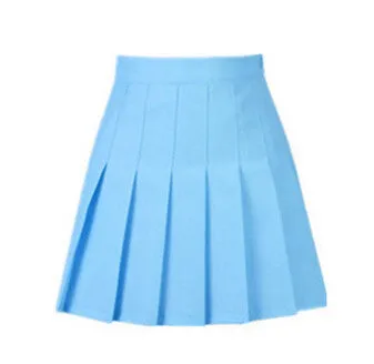 American School Style Fashion Women elegant half Pleated mini Skirts high waist casual girls skirts women leggings skirt