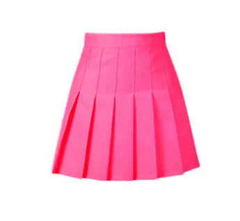 American School Style Fashion Women elegant half Pleated mini Skirts high waist casual girls skirts women leggings skirt