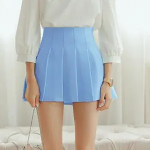 American School Style Fashion Women elegant half Pleated mini Skirts high waist casual girls skirts women leggings skirt