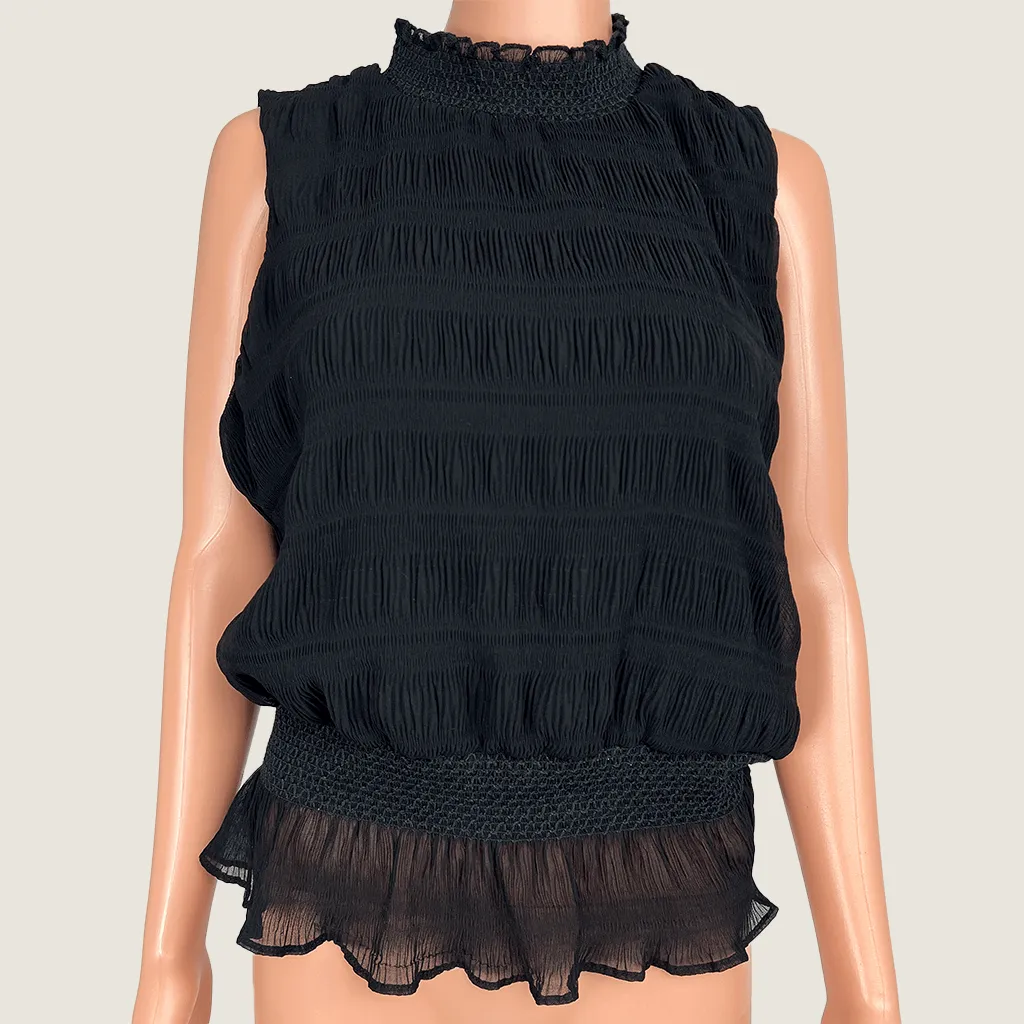&me Sheer Black Top 12