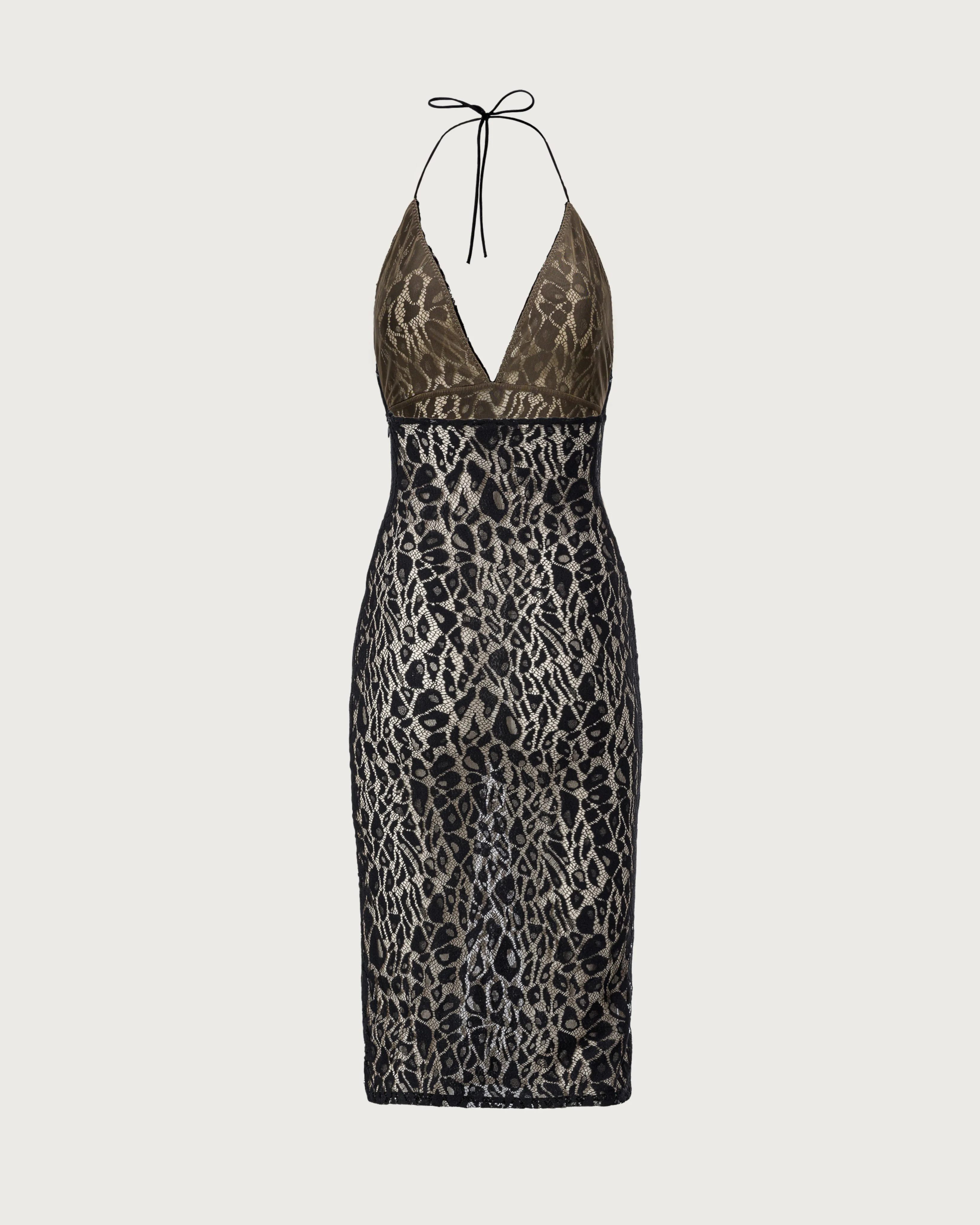 Animalier Stretch-Lace Dress