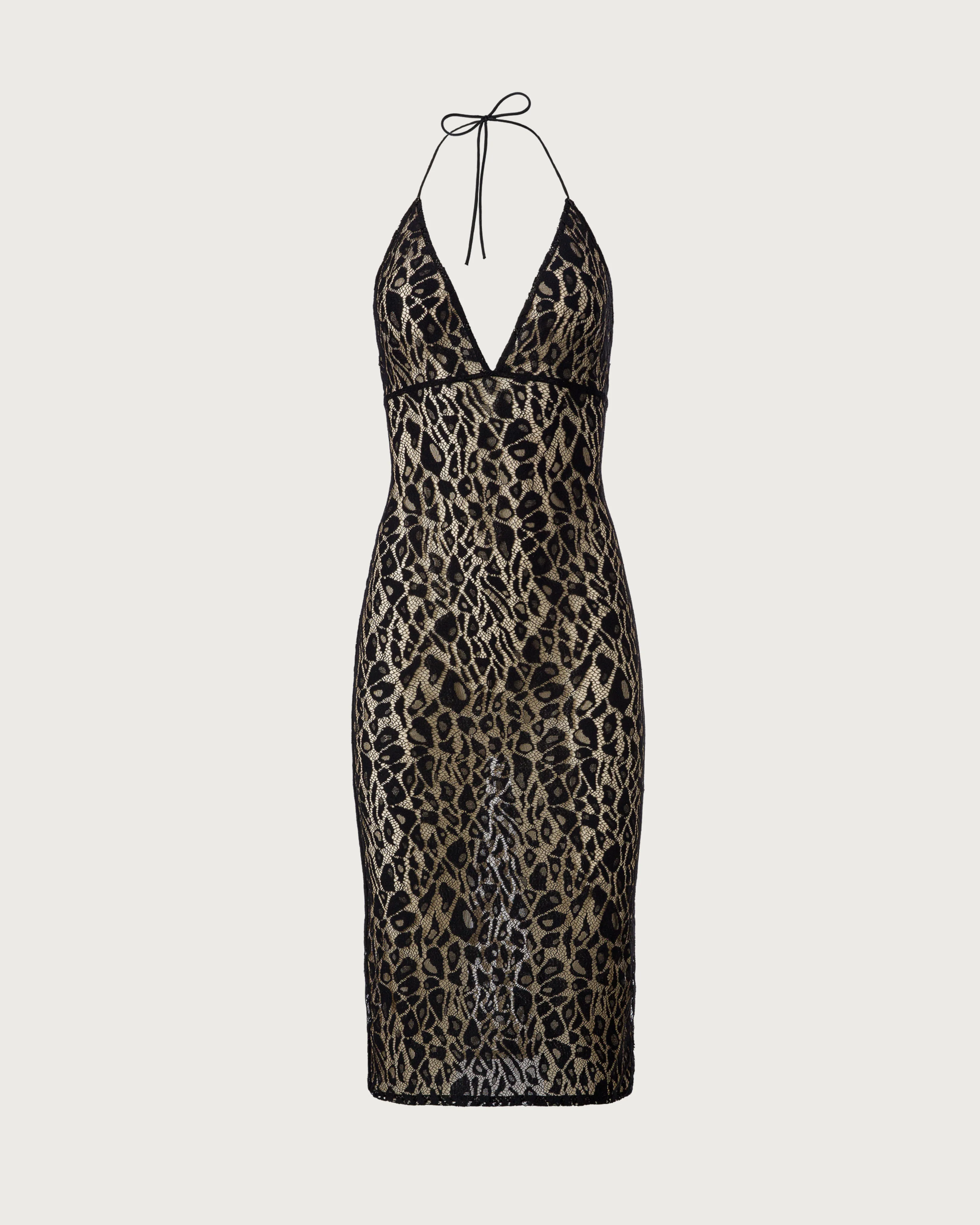 Animalier Stretch-Lace Dress