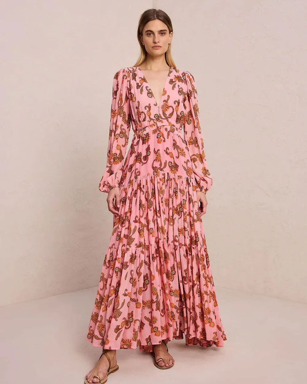 Annie Silk Maxi Dress
