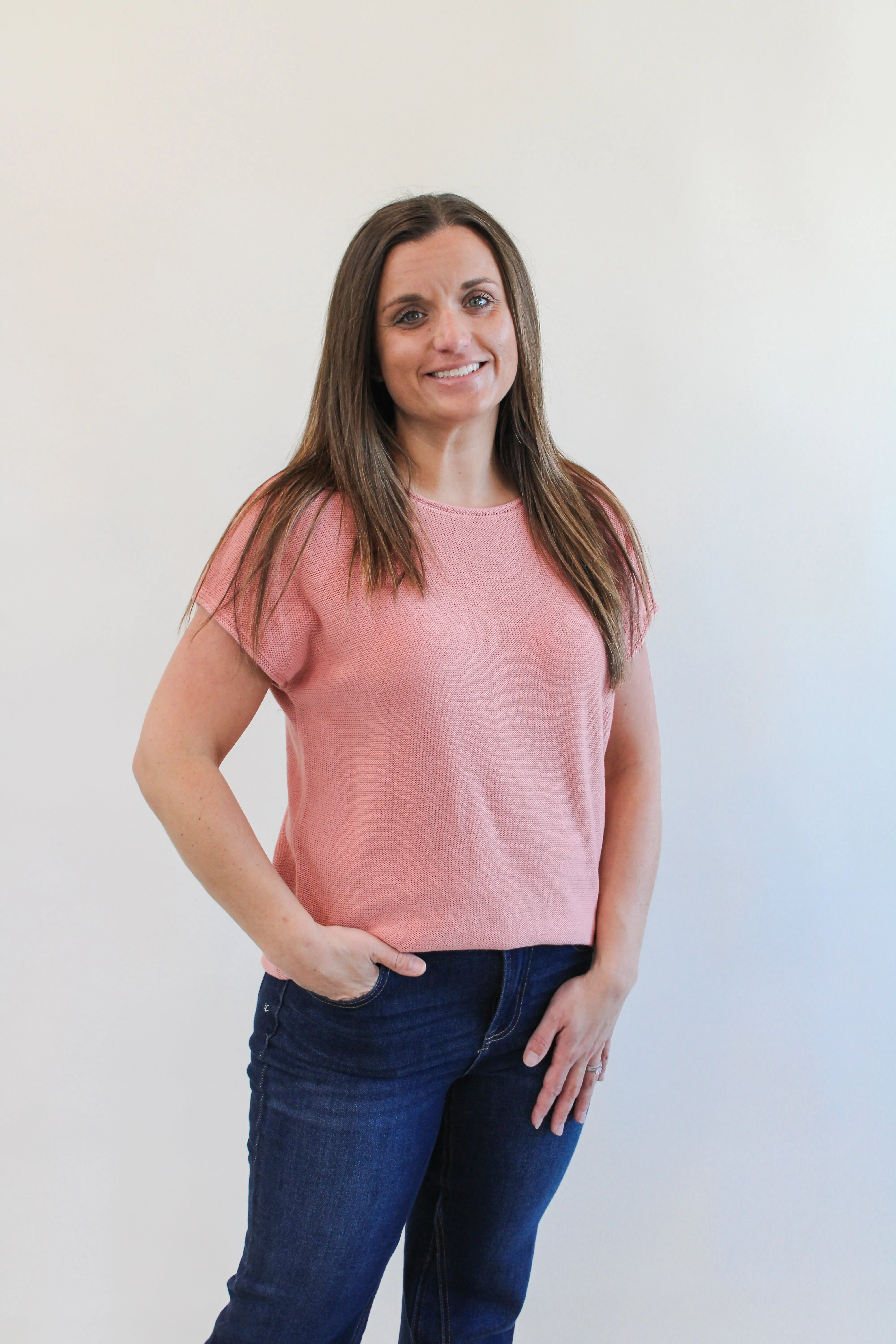 ASHLIE KNIT SWEATER TEE