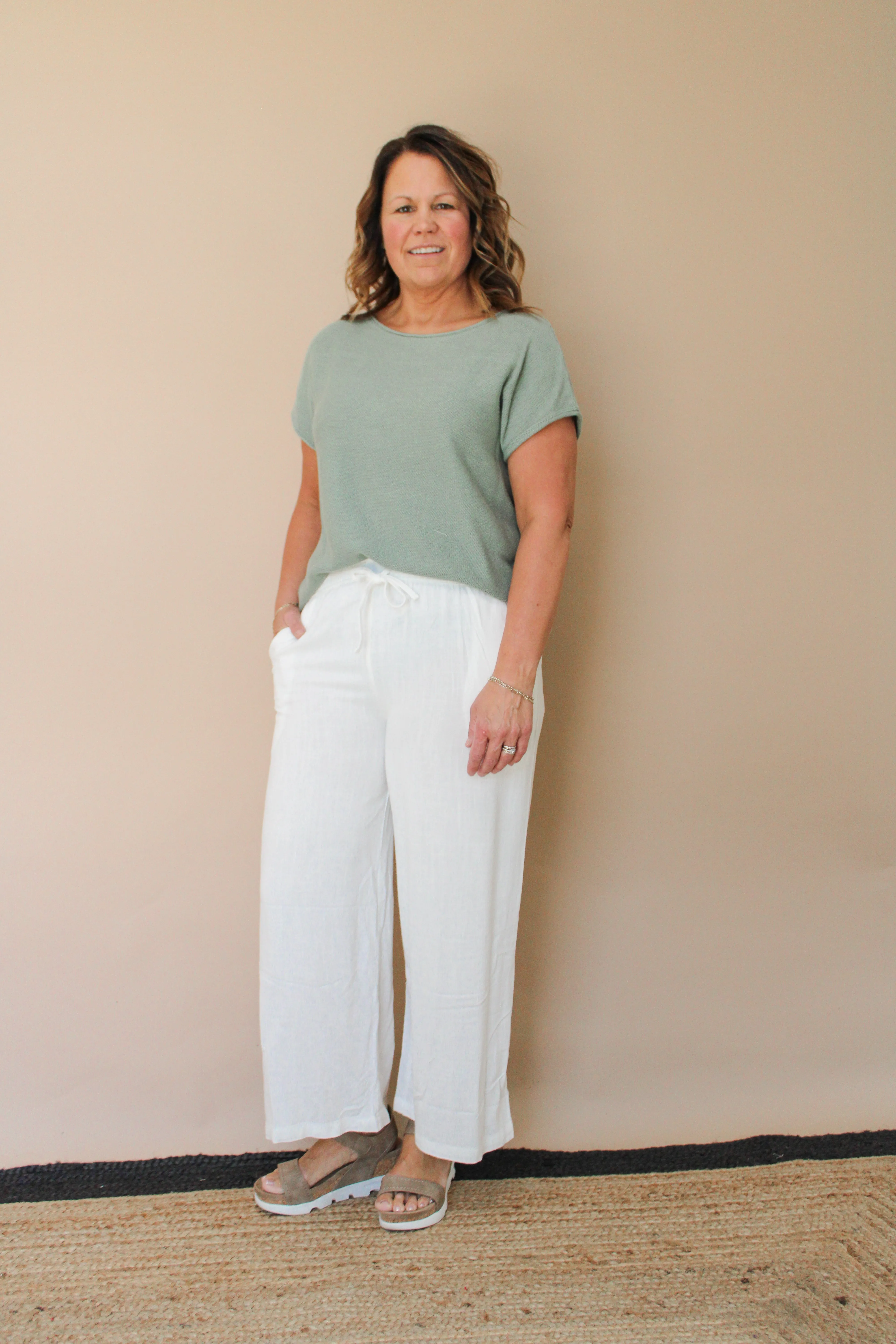 ASHLIE KNIT SWEATER TEE