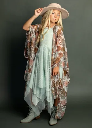 Avalon Duster in Ecru Floral