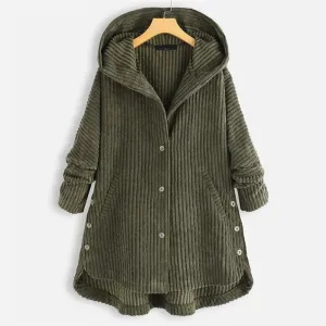 Avi – Corduroy Hooded Coat