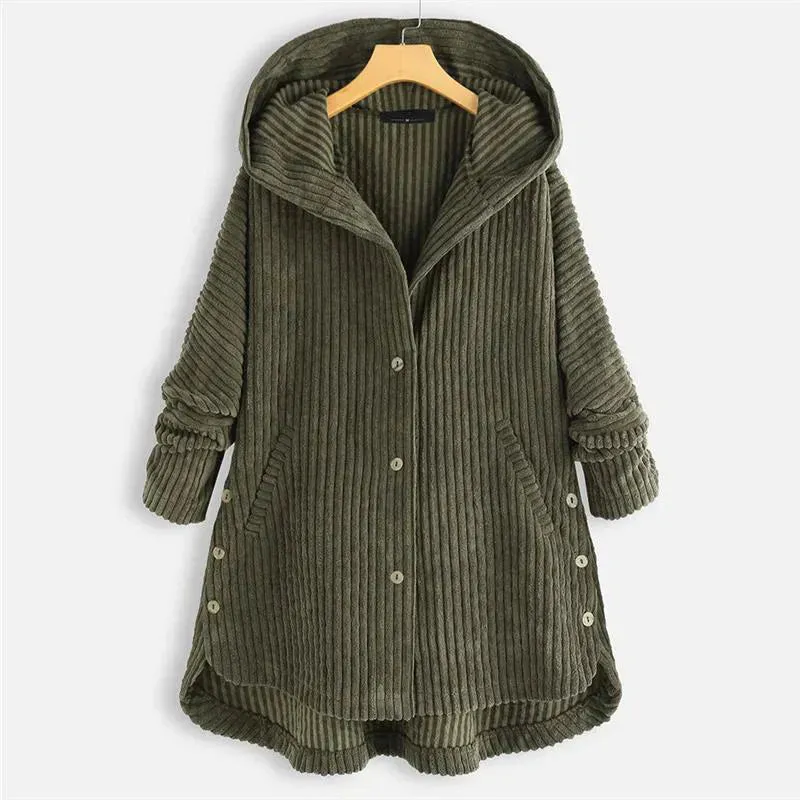 Avi – Corduroy Hooded Coat