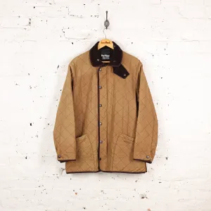 Barbour Fleece Lined Polar Quilt Jacket - Brown - L