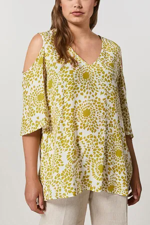BARRE CUPRO AND VISCOSE TOP