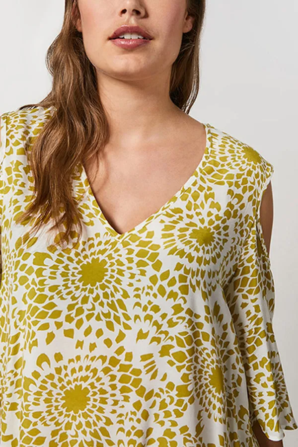 BARRE CUPRO AND VISCOSE TOP