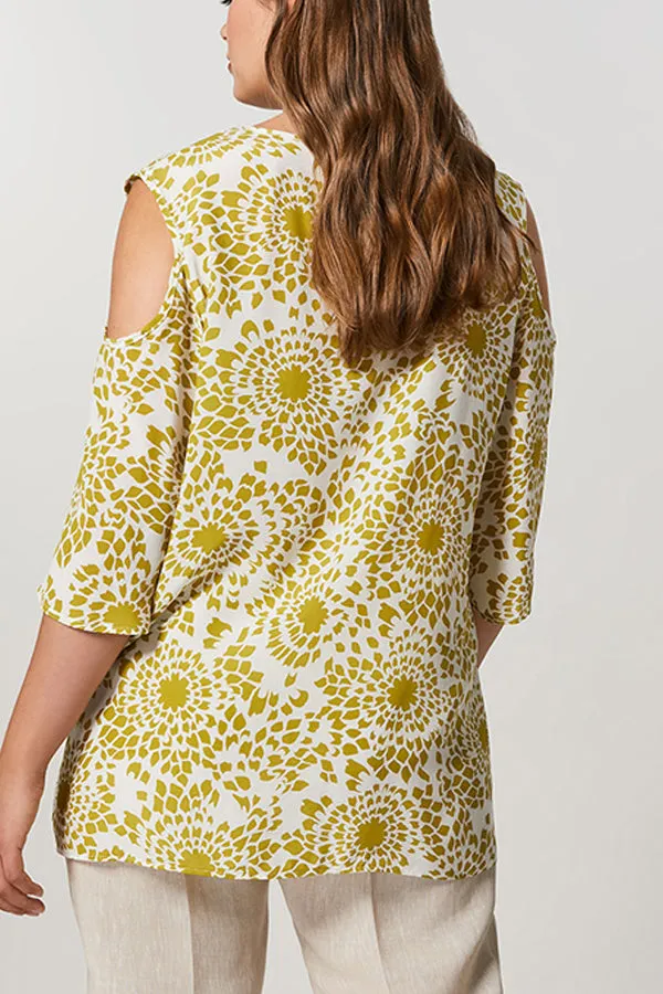 BARRE CUPRO AND VISCOSE TOP