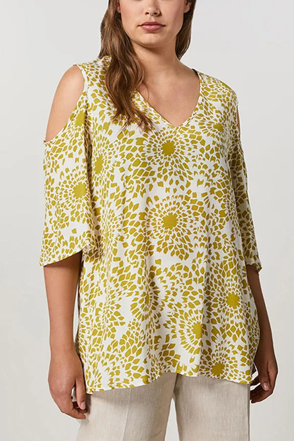 BARRE CUPRO AND VISCOSE TOP