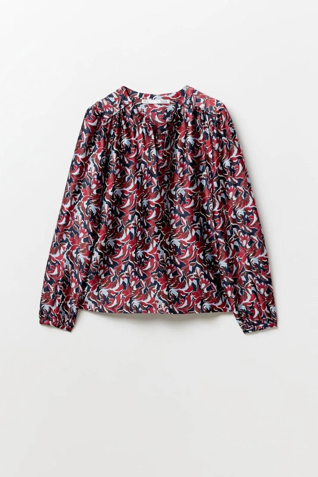 Basic long-sleeved top - Blue Acid