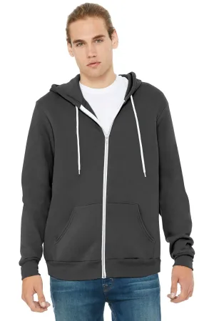 BELLA CANVAS  Unisex Sponge Fleece Full-Zip Hoodie. BC3739 Asphalt