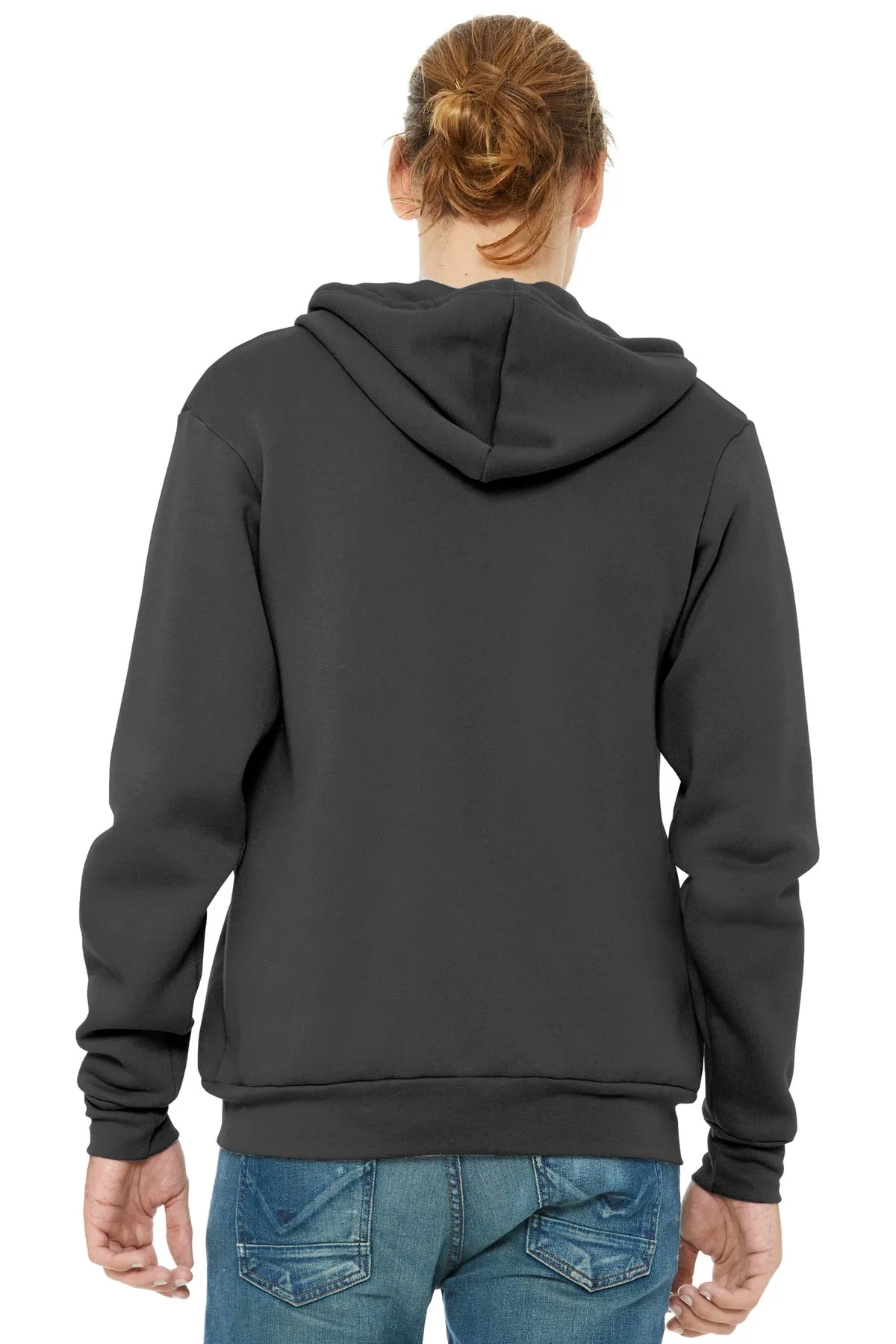 BELLA CANVAS  Unisex Sponge Fleece Full-Zip Hoodie. BC3739 Asphalt