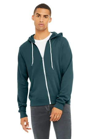 BELLA CANVAS  Unisex Sponge Fleece Full-Zip Hoodie. BC3739 Atlantic