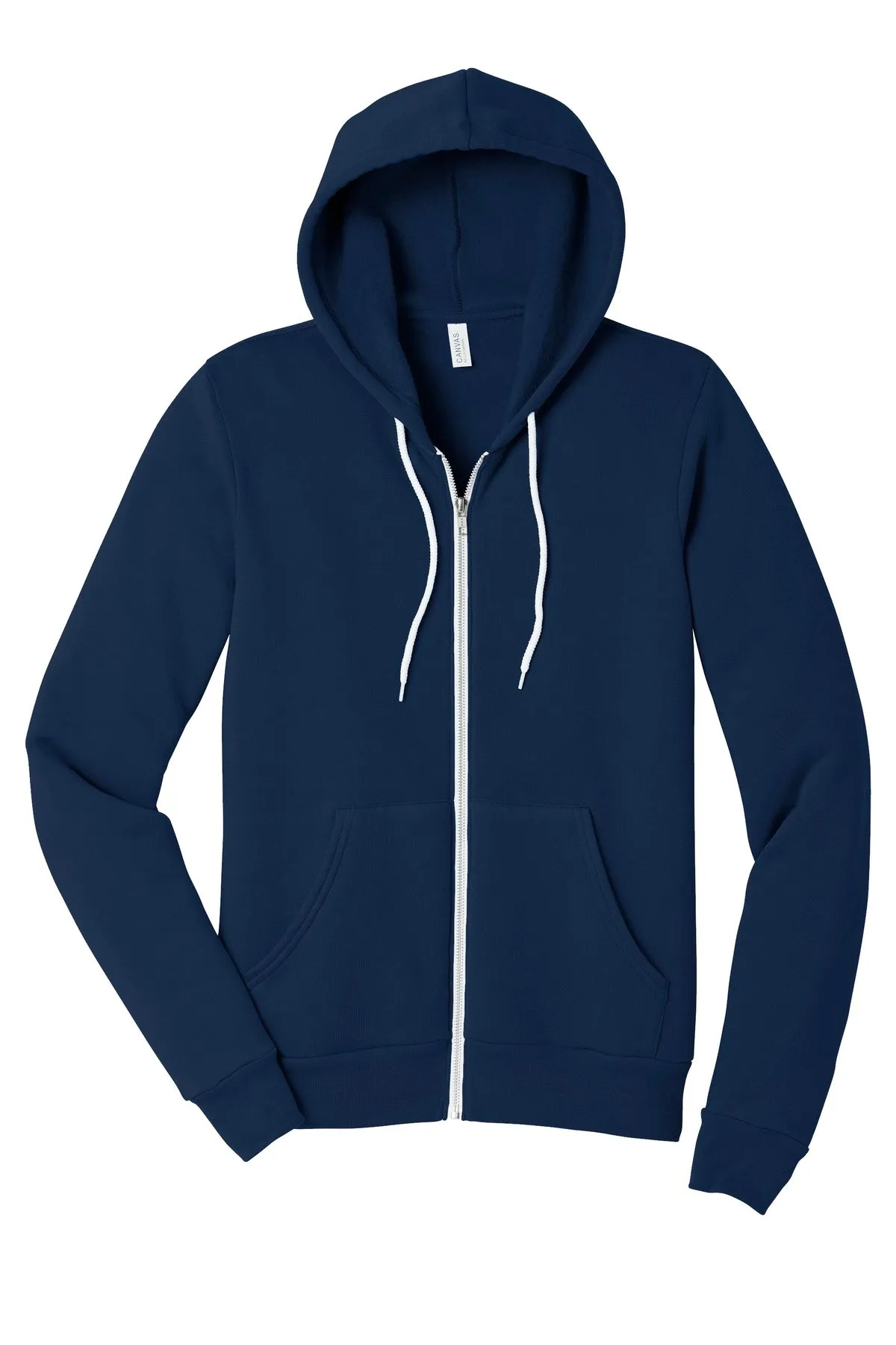BELLA CANVAS  Unisex Sponge Fleece Full-Zip Hoodie. BC3739 Navy