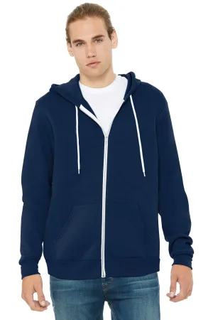 BELLA CANVAS  Unisex Sponge Fleece Full-Zip Hoodie. BC3739 Navy