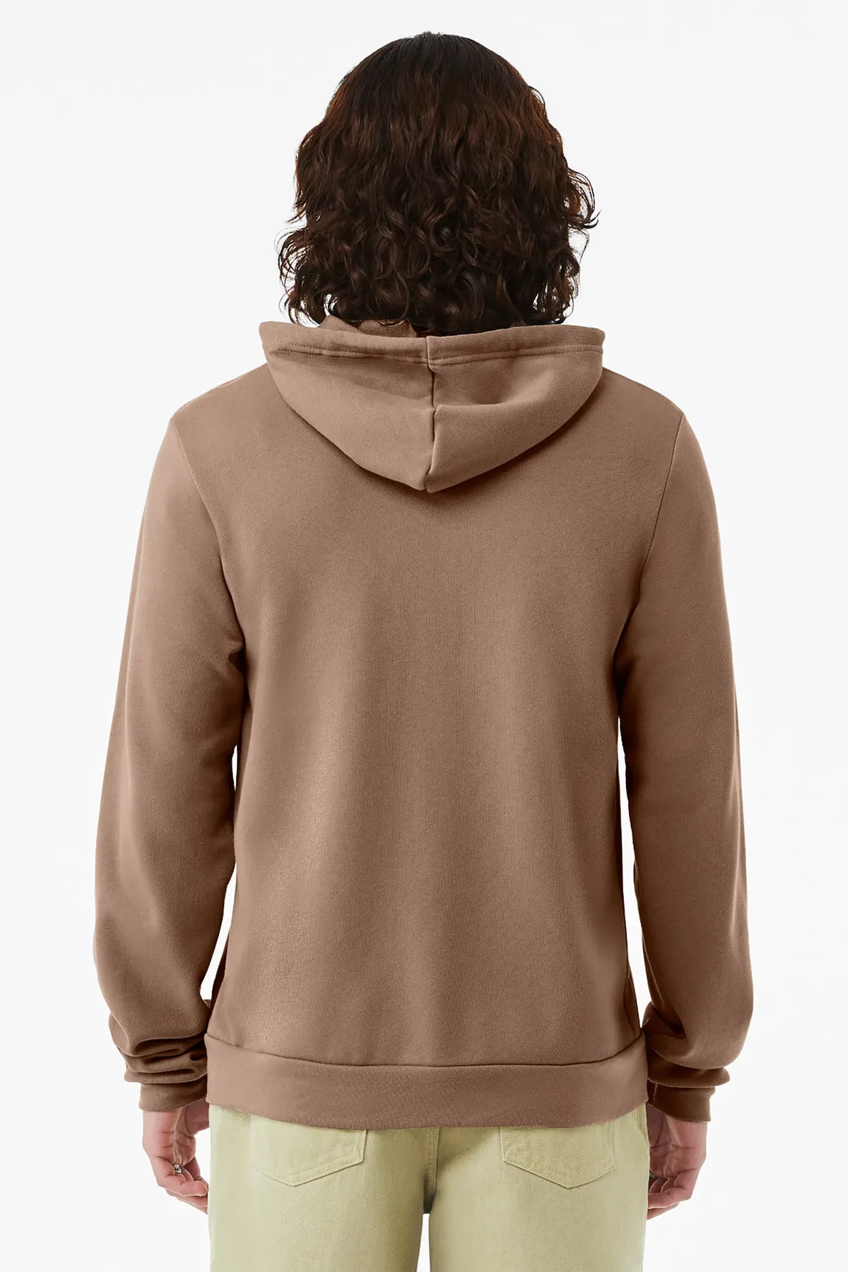 BELLA CANVAS  Unisex Sponge Fleece Full-Zip Hoodie. BC3739 Vintage Brown