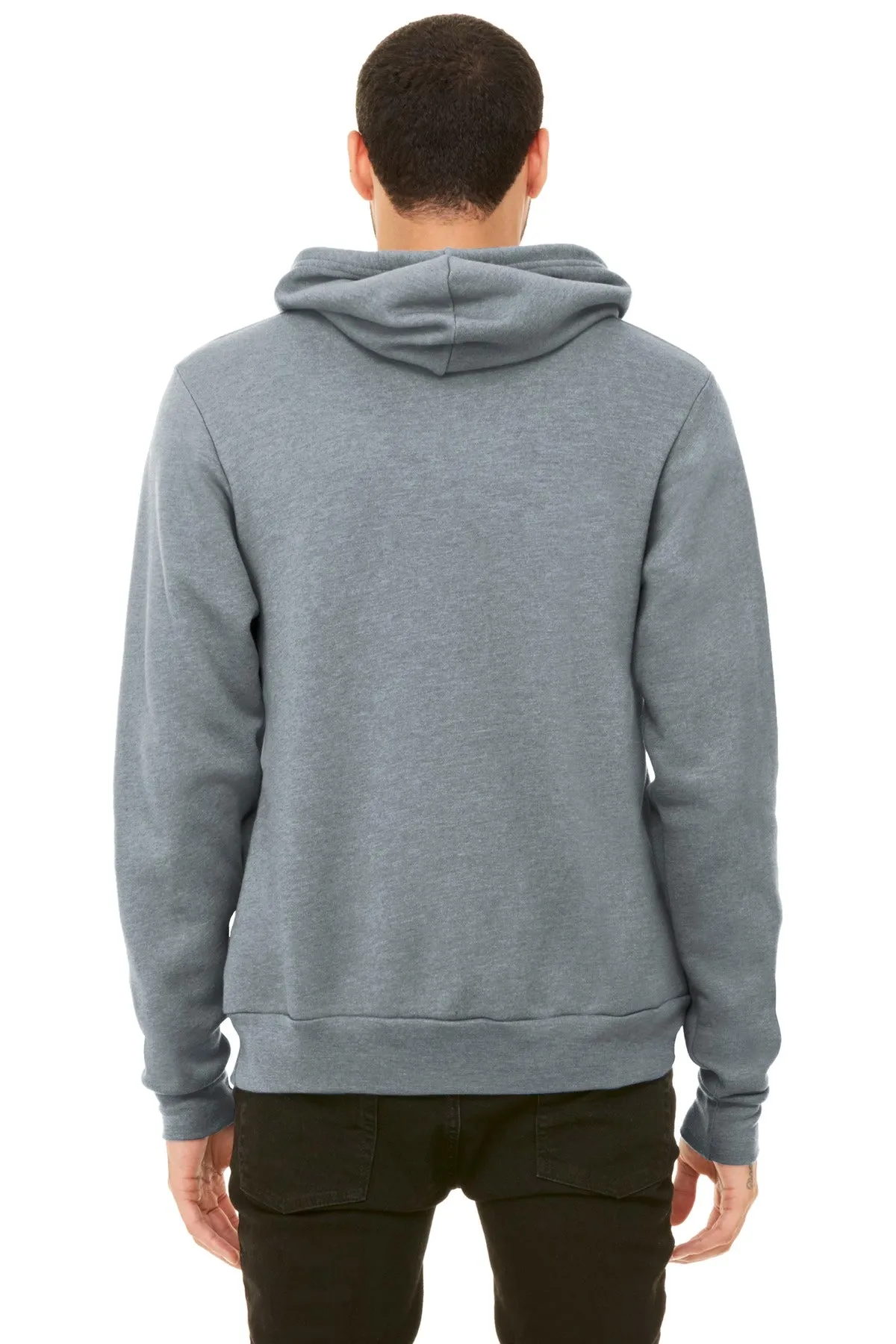 BELLA CANVAS  Unisex Sponge Fleece Pullover Hoodie. BC3719 Athletic Heather