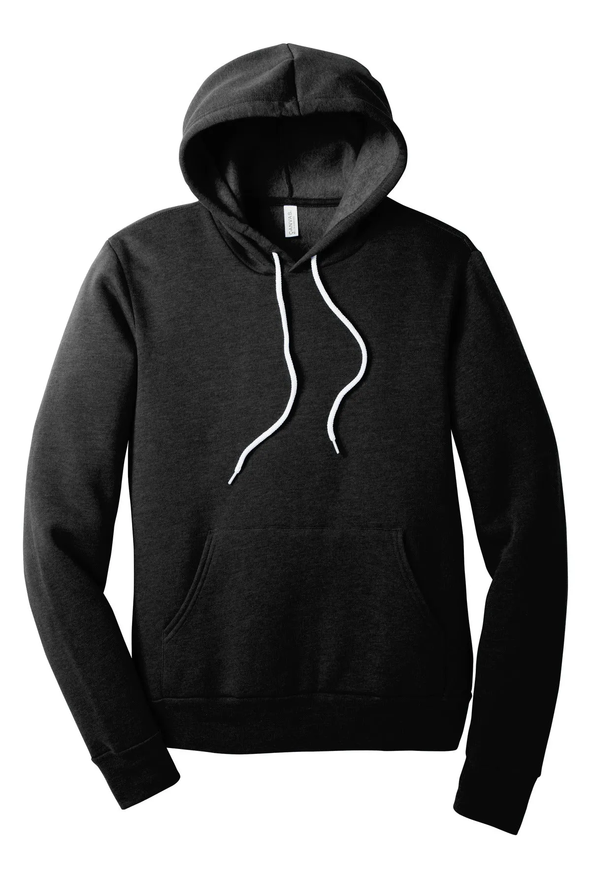 BELLA CANVAS  Unisex Sponge Fleece Pullover Hoodie. BC3719 Black Heather