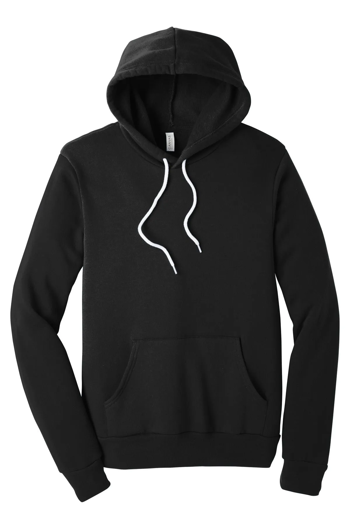 BELLA CANVAS  Unisex Sponge Fleece Pullover Hoodie. BC3719 Black