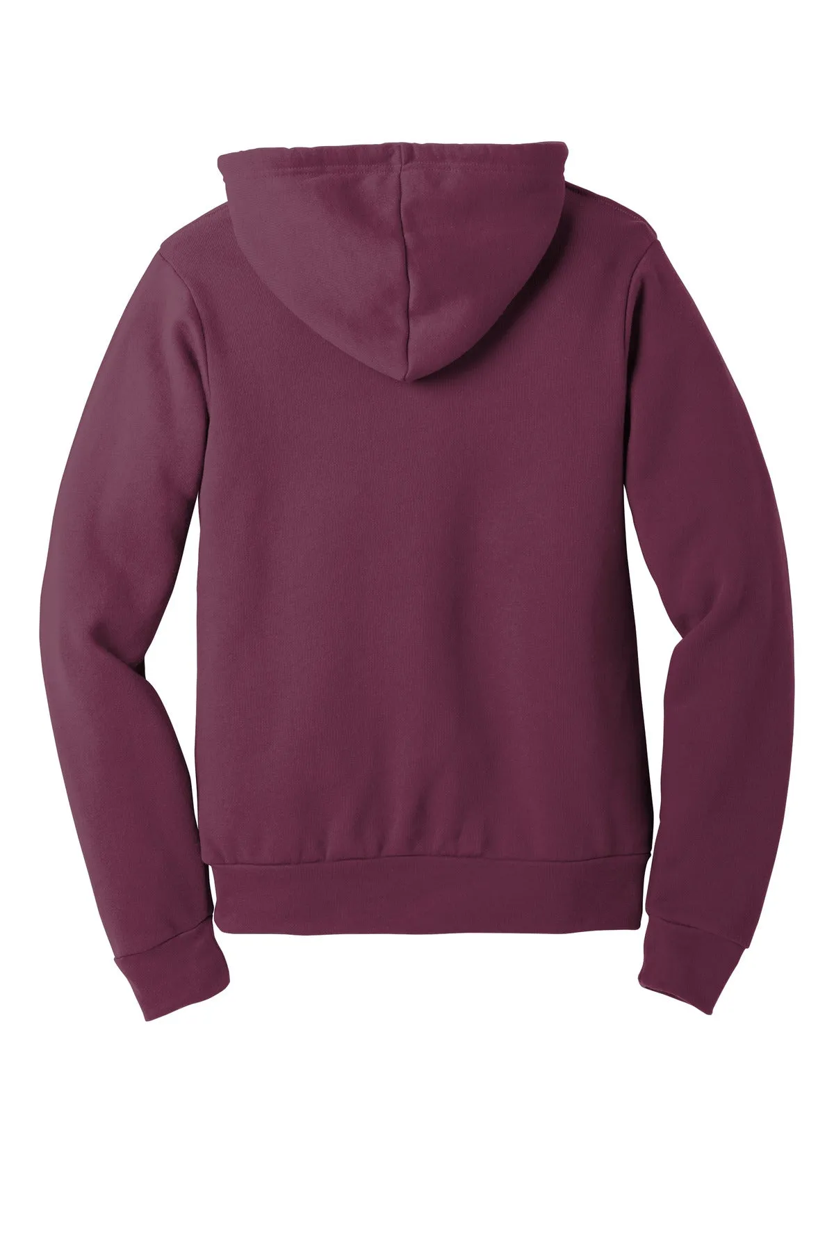 BELLA CANVAS  Unisex Sponge Fleece Pullover Hoodie. BC3719 Maroon