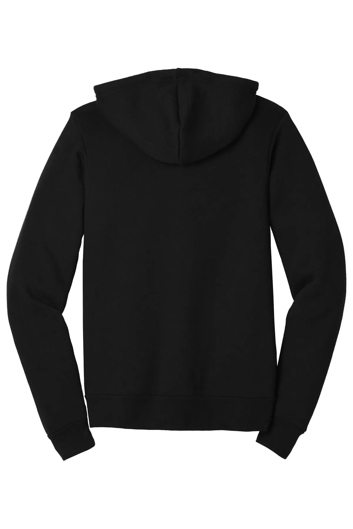 BELLA CANVAS  Unisex Triblend Sponge Fleece Full-Zip Hoodie. BC3909 Solid Black Triblend