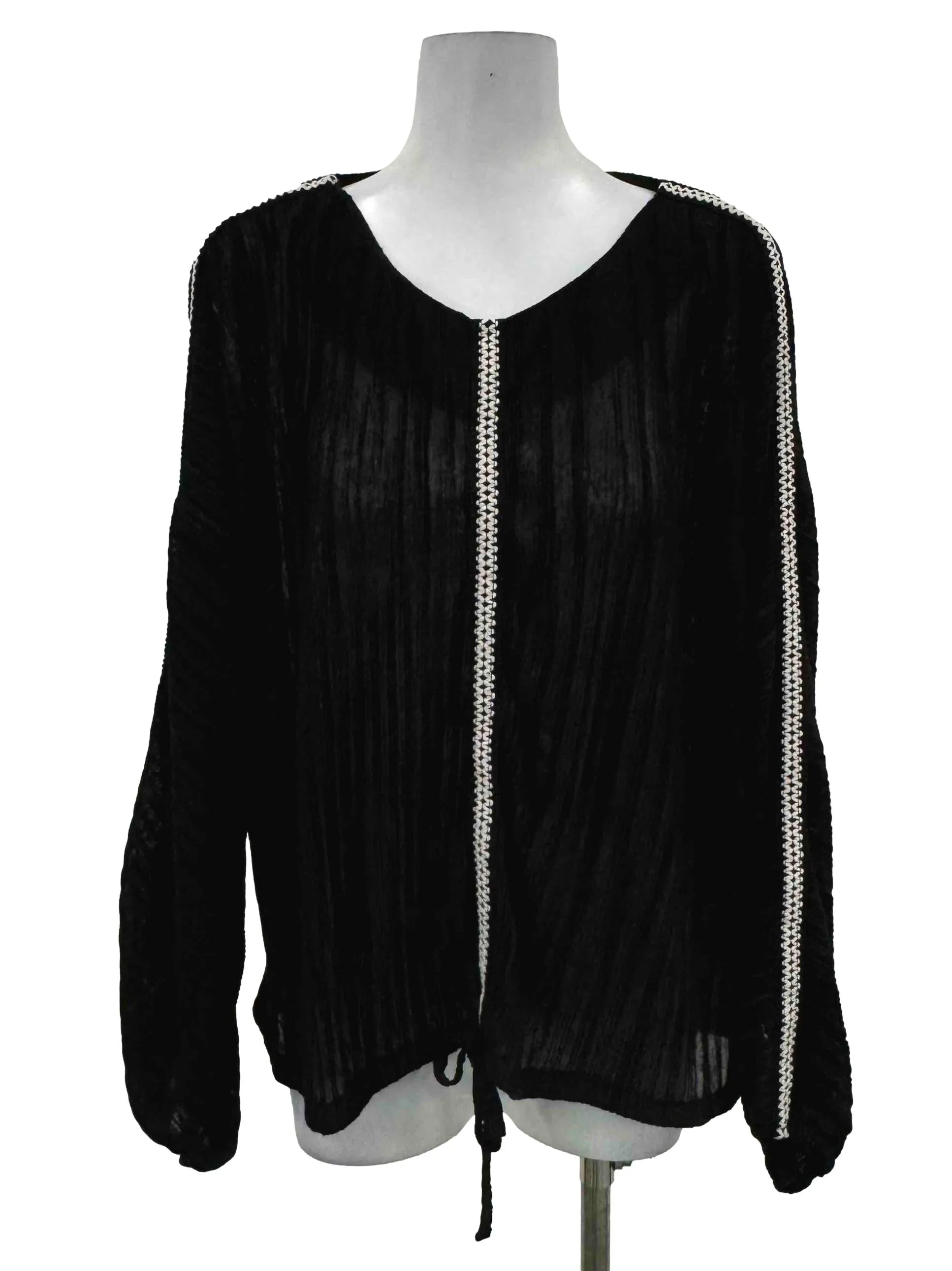 Black Tie Blouse