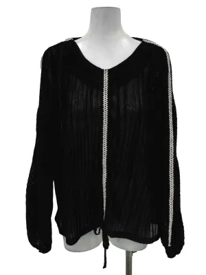 Black Tie Blouse