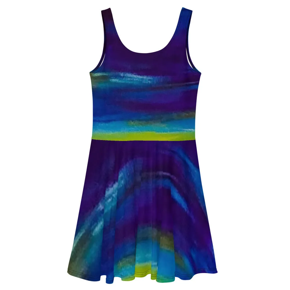 Blue Wave 2 Skater Dress