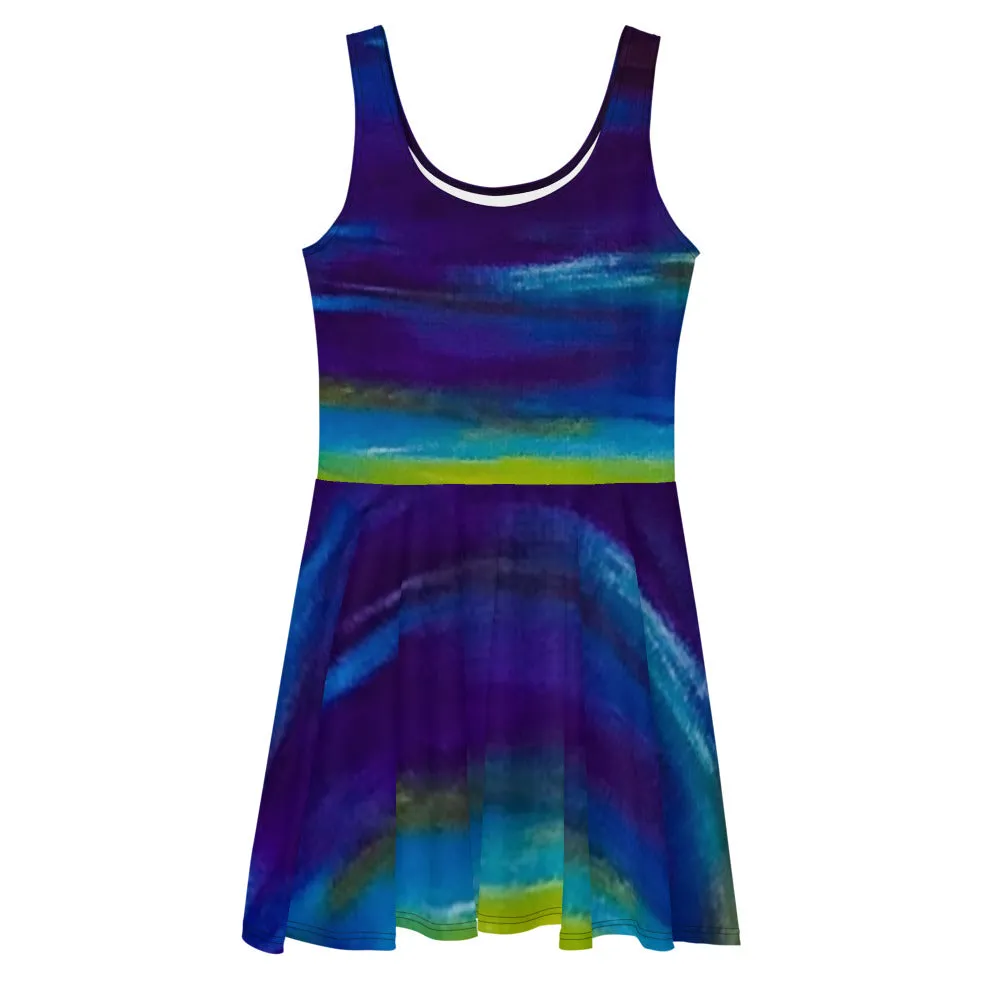 Blue Wave 2 Skater Dress