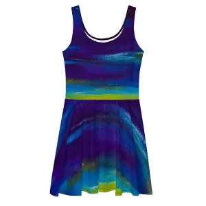 Blue Wave 2 Skater Dress