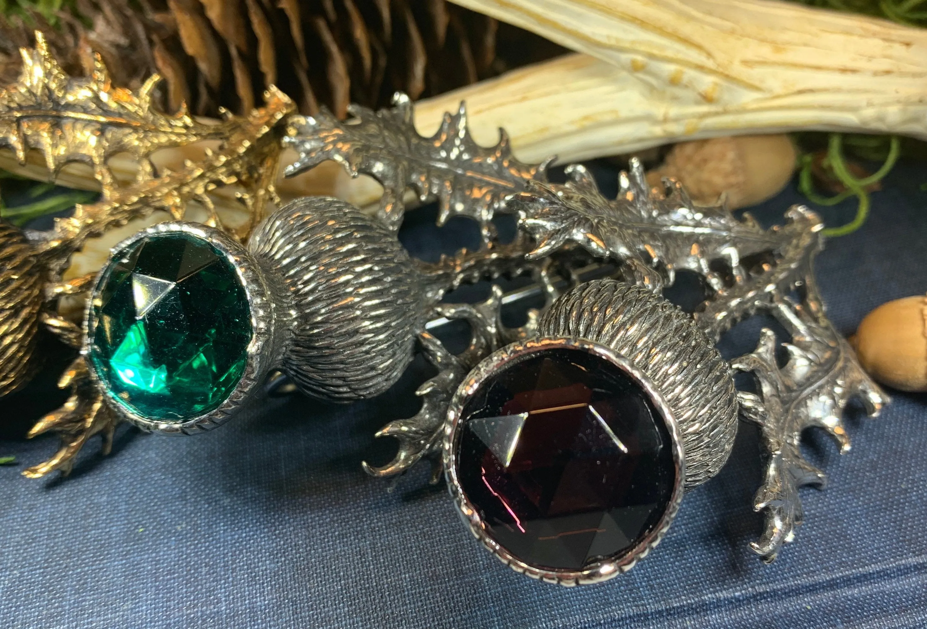 Bold Thistle Brooch