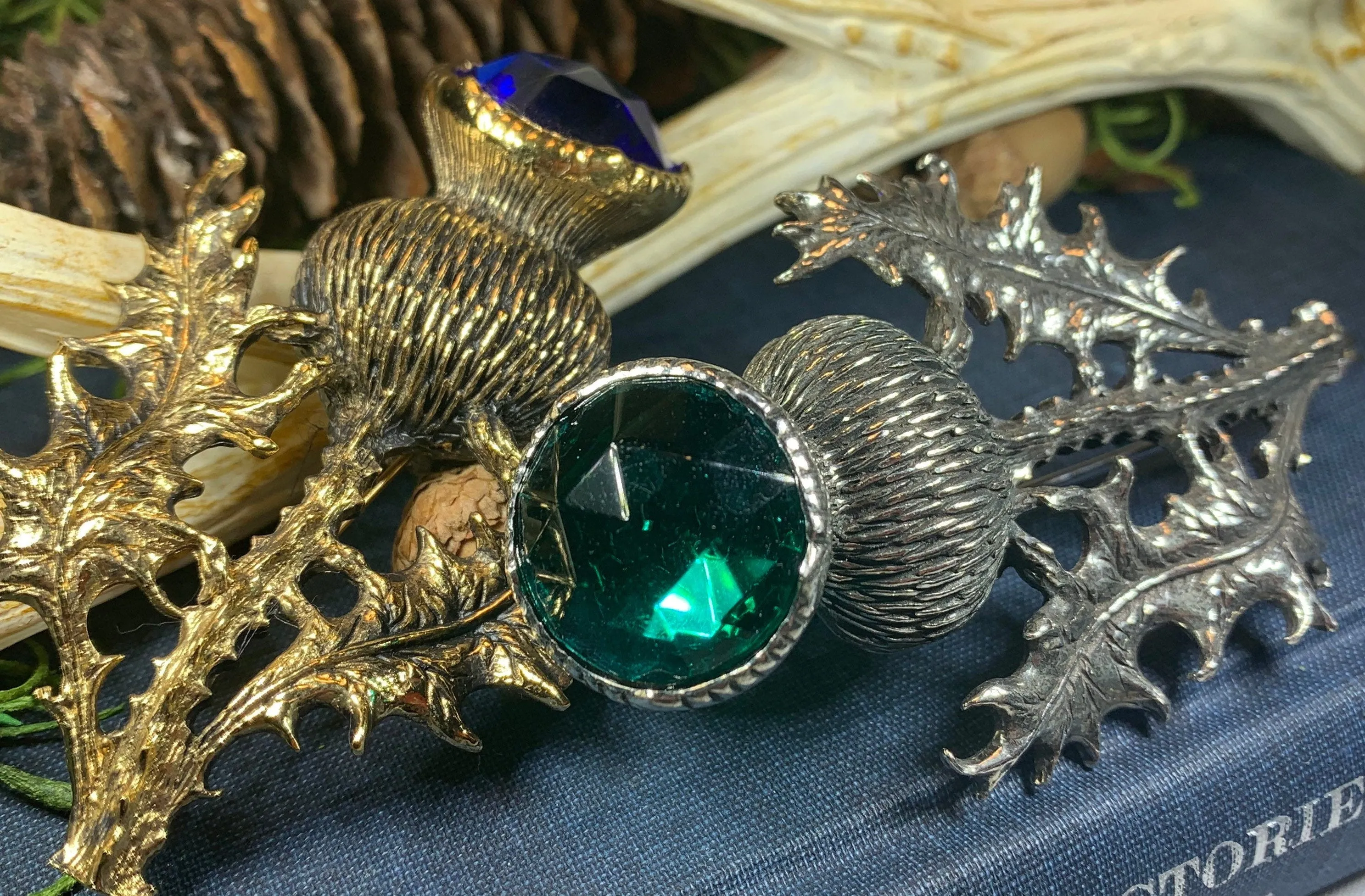 Bold Thistle Brooch