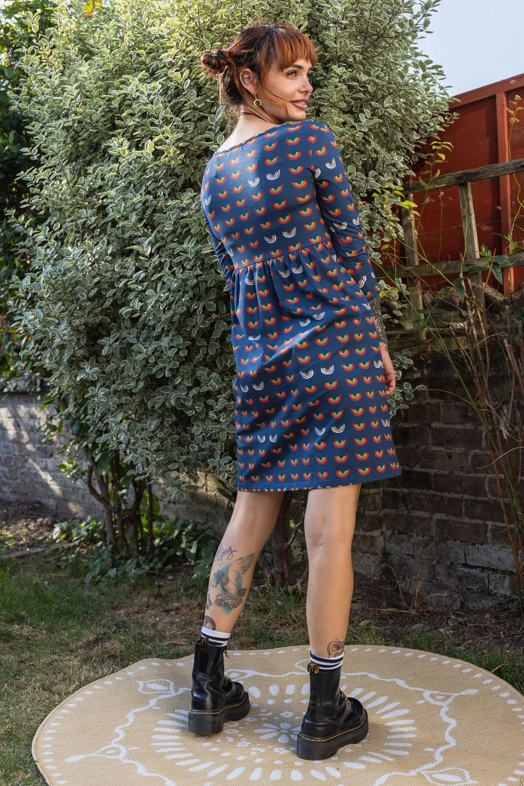 Boob Over the Rainbow Skater Dress