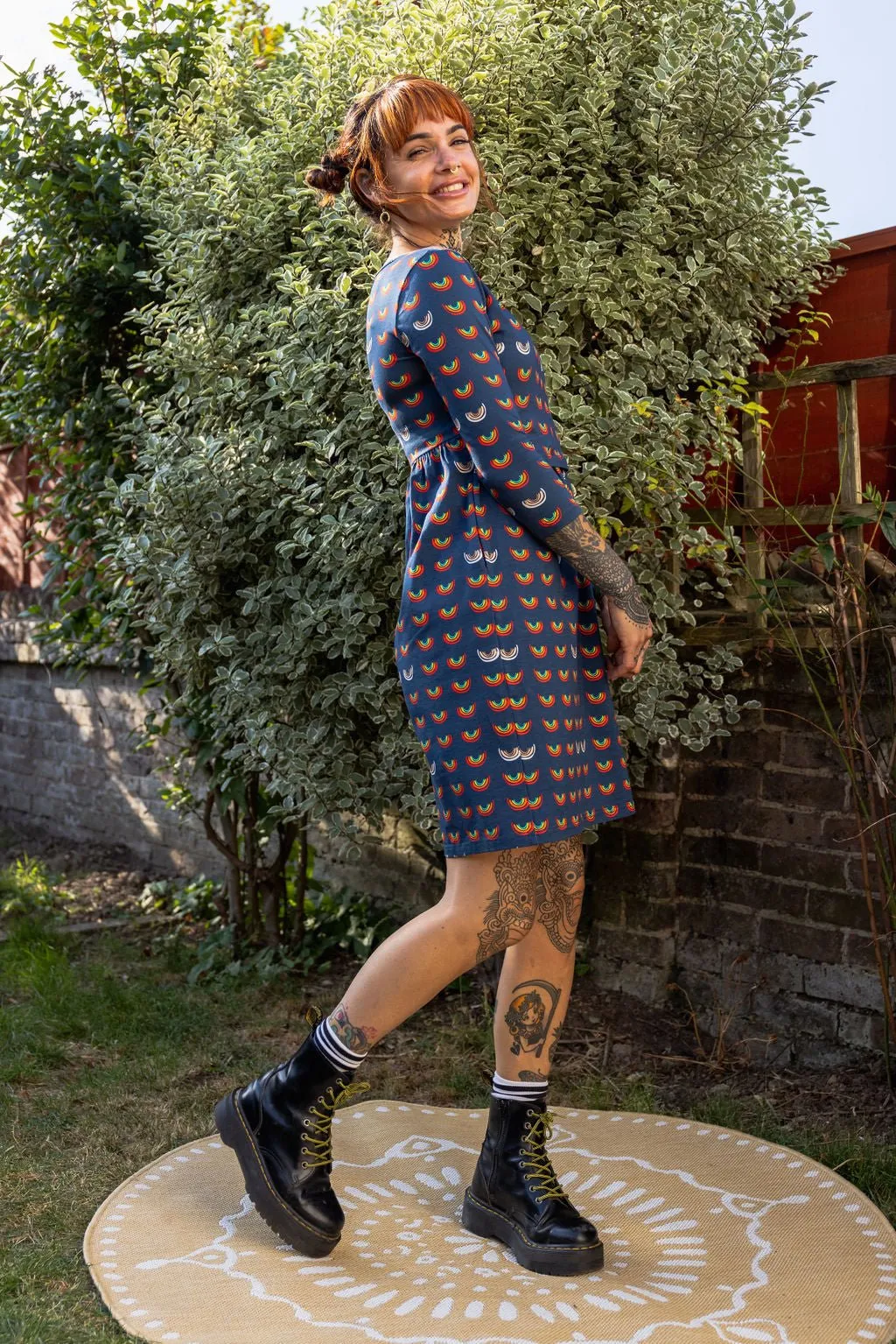 Boob Over the Rainbow Skater Dress