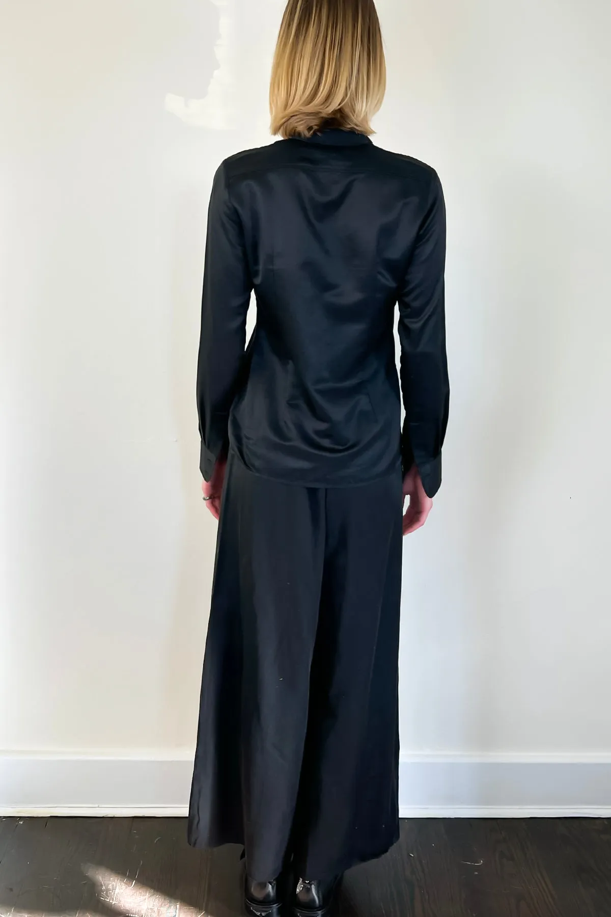 Bow Tie Blouse - Black